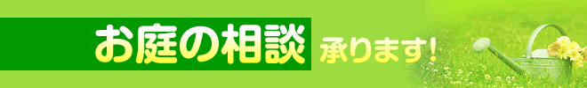 お庭の相談、承ります！